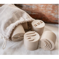Aboriginal Symbols Eco Stampers (For Play Dough) - Natural Dough Cutters