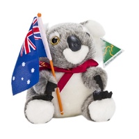 Australia Made Traditional Plush Toy - Koala (8") with AUS Flag