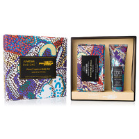 Papulankutja Aboriginal Art Finger Lime Handcream &amp; Soap Giftbox Set - Two Magic Men