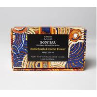 Papulankutja Aboriginal Art Handmade Soap - 150g Body Bar - Bottlebrush &amp; Cactus Flower