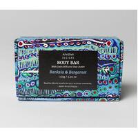 Warlukurlangu Aboriginal Art Handmade Soap - 150g Body Bar - Banksia & Bergamot
