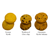 Dreamtime Tuka Twin Pack Biscuit (50g)  [MIXED BOX 50] Wattleseed &amp; Lemon Myrtle &amp; Cinnamon Myrtle