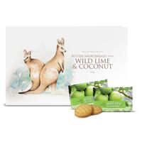 Wild Lime & Coconut Butter Shortbread Biscuits 200g Box (10 x Twinpacks)