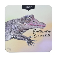 CLEARANCE Saltwater Crocodile Tin (Lemon Myrtle Shortbread) 150g Banksia Red Animals of Australia - BB 8 SEPT 2026