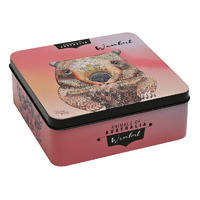 CLEARANCE - Wombat Tin (Macadamia Butter Shortbread) 150g - Banksia Red Animals of Australia