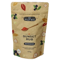 CLEARANCE - My Dilly Bag Sunset Rub (Hot &amp; Spicy) Seasoning - 100g Resealable Pouch 