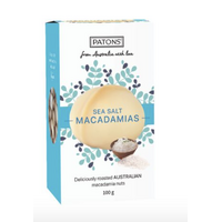 Patons Roasted Australian Macadamias - Sea Salt (100g)