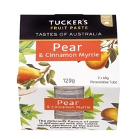 Tuckers Fruit Paste - Pear &amp; Cinnamon Myrtle (2 x 60g)
