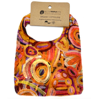 Better World Aboriginal Art - Baby Bib - Ramindjeri Water Dreaming