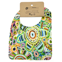 Better World Aboriginal Art - Baby Bib - Ramindjeri Ruwe Dreaming