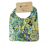 Better World Aboriginal Art - Baby Bib - Ngarrindjeri Country