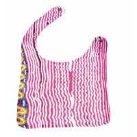 Better World Aboriginal Art - Baby Bib - Kunjanu (Rainbow Serpent)