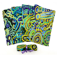 Better World Aboriginal Art - Muslin Wrap - My Ngarrindjeri Country