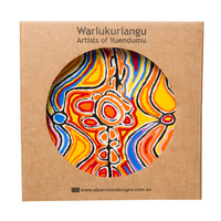 Warlukurlangu 7&quot; Round China Plate - Mina Mina Dreaming