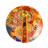 Papulankutja Aboriginal Art 7" Round China Plate - Mulga Country