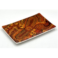 Better World Aboriginal Art Boxed Bone China Cake Plate - My Home Country