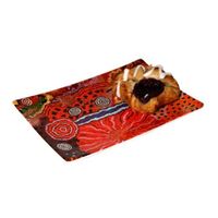 Better World Aboriginal Art Boxed Bone China Cake Plate - My Country