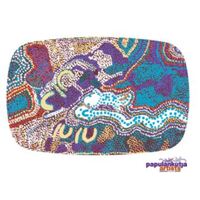 Papulankutja Aboriginal Bone China Platter - The Two Magic Men