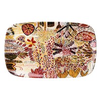 Jilamara Aboriginal Art Fine Bone China Platter - Ningarti Mirrijini Kapiwarta