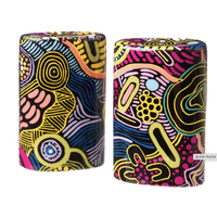 Justin Butler Aboriginal Art Fine Bone China Salt n Pepper Shakers - The Dingo &amp; the Kangaroo