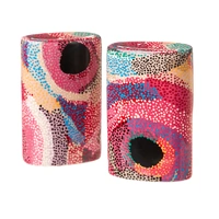 Martumili Aboriginal Art Fine Bone China Salt n Pepper Shakers - Punmu (Waterholes)