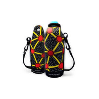 Bunabiri Aboriginal Art Neoprene Water Bottle Cooler - Talaroo Springs