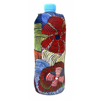 Utopia Aboriginal Art Neoprene Water Bottle Cooler - Pencil Yam 