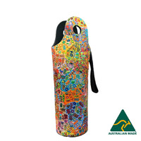 Utopia Aboriginal Art Neoprene Water Bottle Cooler - Bush Medicine