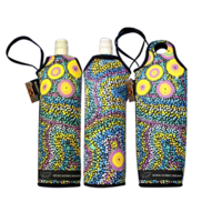 Bunabiri Aboriginal Art Neoprene Wine Bottle Cooler - Seven Sisters Dreaming