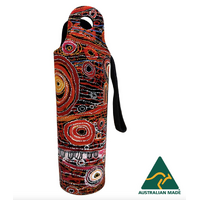 Utopia Aboriginal Art Neoprene Wine Bottle Cooler - Awelye