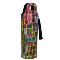 Utopia Aboriginal Art Neoprene Wine Bottle Cooler - Desert Yam