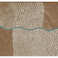 Bush Onion Dreaming [Brown] - Aboriginal design Fabric