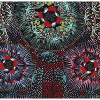 Bush Plum (Black) - Aboriginal design Fabric