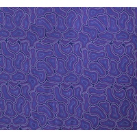 Bush Seeds (Purple) - Aboriginal design Fabric