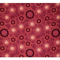Camping Ground (Magenta) - Aboriginal design Fabric