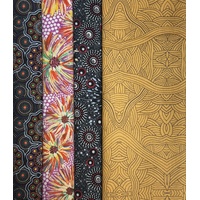 Aboriginal Fabric 4pce Quarter Pack [MULTI] - Aboriginal Design Fabric