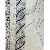 Aboriginal Fabric 4pce Quarter Pack [WHITE] - Aboriginal Design Fabric