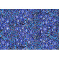 Meteors (Purple) [SCRAP0.5M]- Aboriginal design Fabric