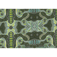 Regeneration (Green) - Aboriginal design Fabric