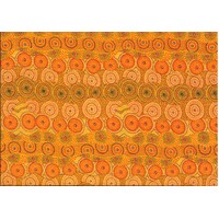 Alpara Seeds (Yellow) [Scrap 1.6m] - Aboriginal design Fabric