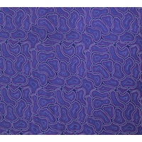 Bush Seeds (Purple) [SCRAP 1M] - Aboriginal design Fabric