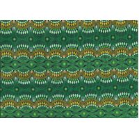 Desert Flora (Green) [SCRAP 1.75] - Aboriginal design Fabric