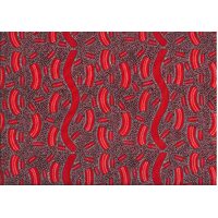 Mulga Seed (Dark Red) [SCRAP 1M] - Aboriginal design Fabric