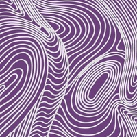 River Dreaming [Purple] [SCRAP 1.8M] - Aboriginal design Fabric