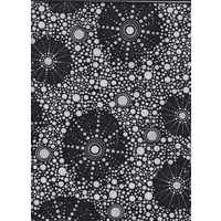 Seven Sisters (Black) - Aboriginal design Fabric