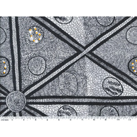 Sweet Potato (Black) - [Scrap 1m]Aboriginal design Fabric