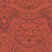 Untitled (Red) - Aboriginal design Fabric