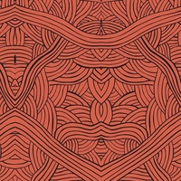 Untitled (Red) - Aboriginal design Fabric