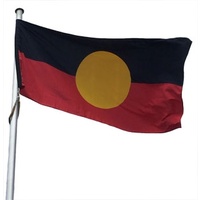 Australian Aboriginal Flagpole Flag  - Knitted Polyester
