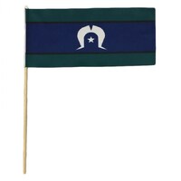 Torres Strait Island Flag - Recycled PLASTIC Handwavers (260mm x 130mm) (Pks 25)